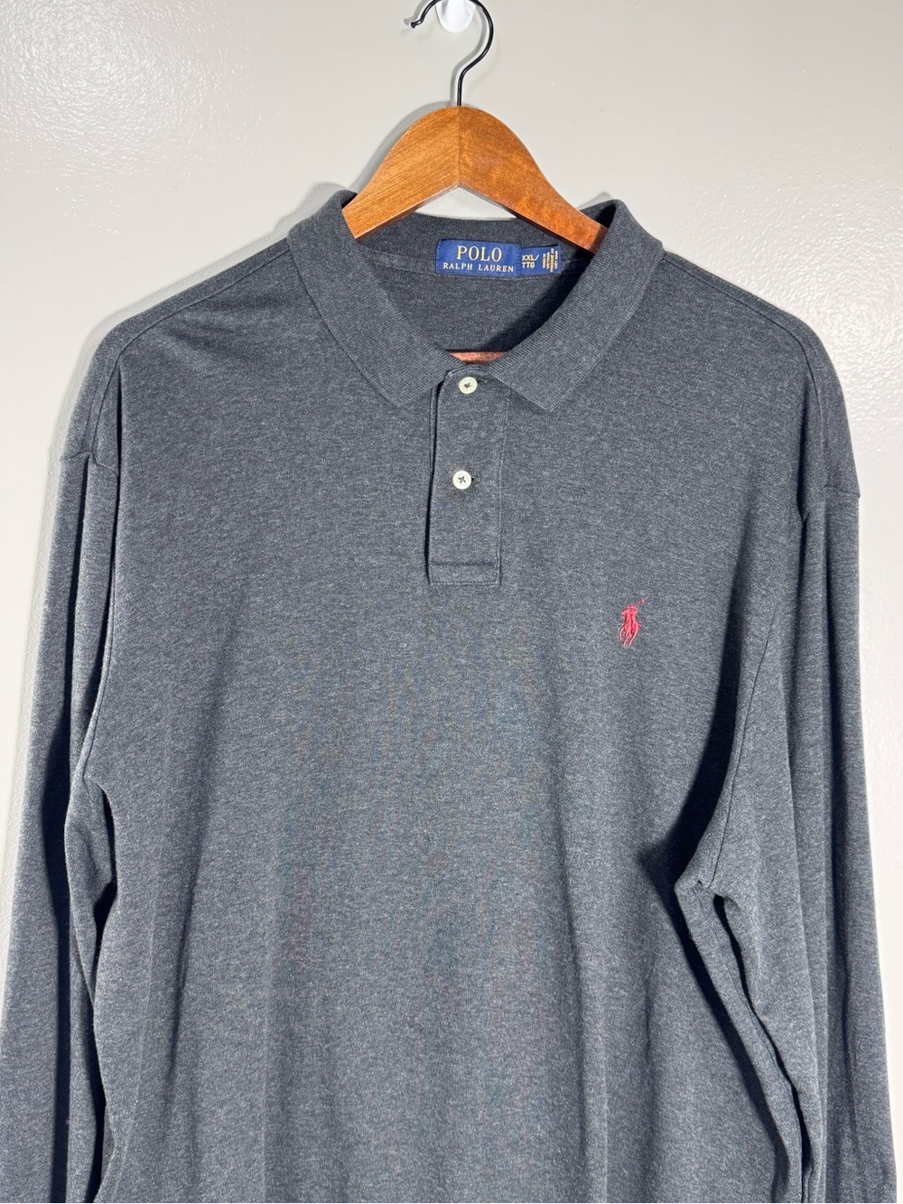 Polo by Ralph Lauren Long-Sleeve Polo Shirt - Charcoal